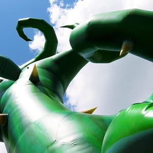 7m inflatable brambles close-up