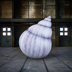 4m printed inflatable nautilus shell