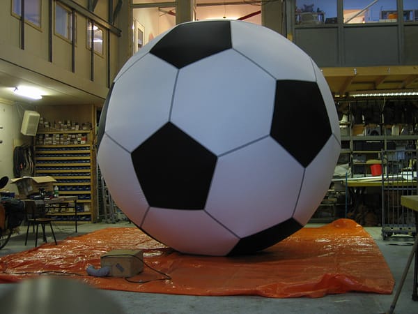 4m inflatable football Airworks Rentals