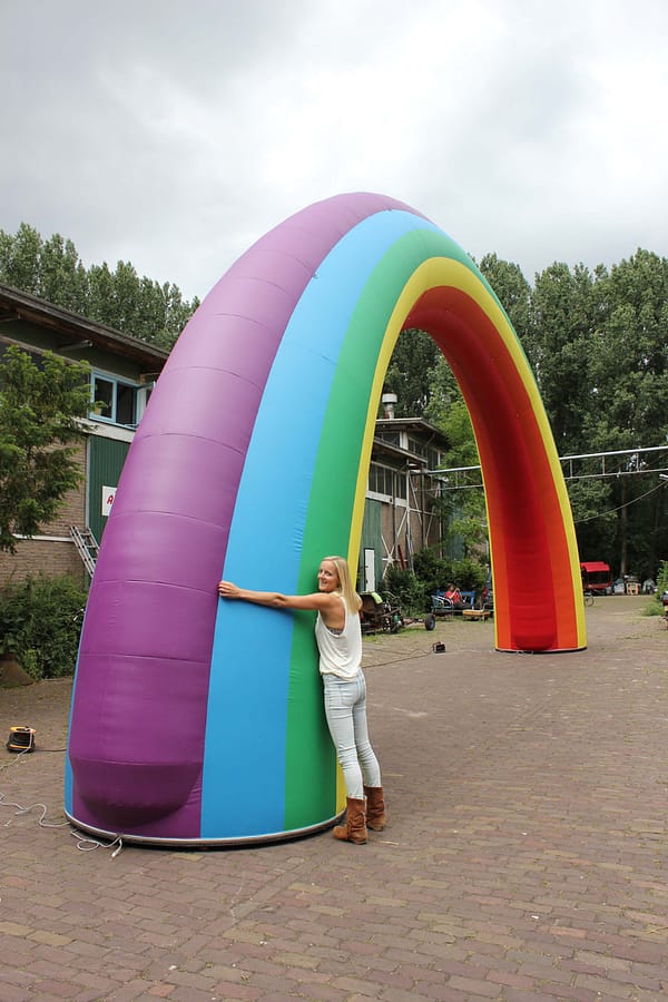 15m rainbow inflatable
