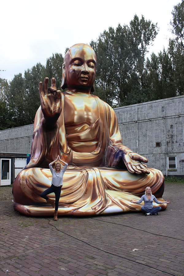 7.5m gold Buddha inflated