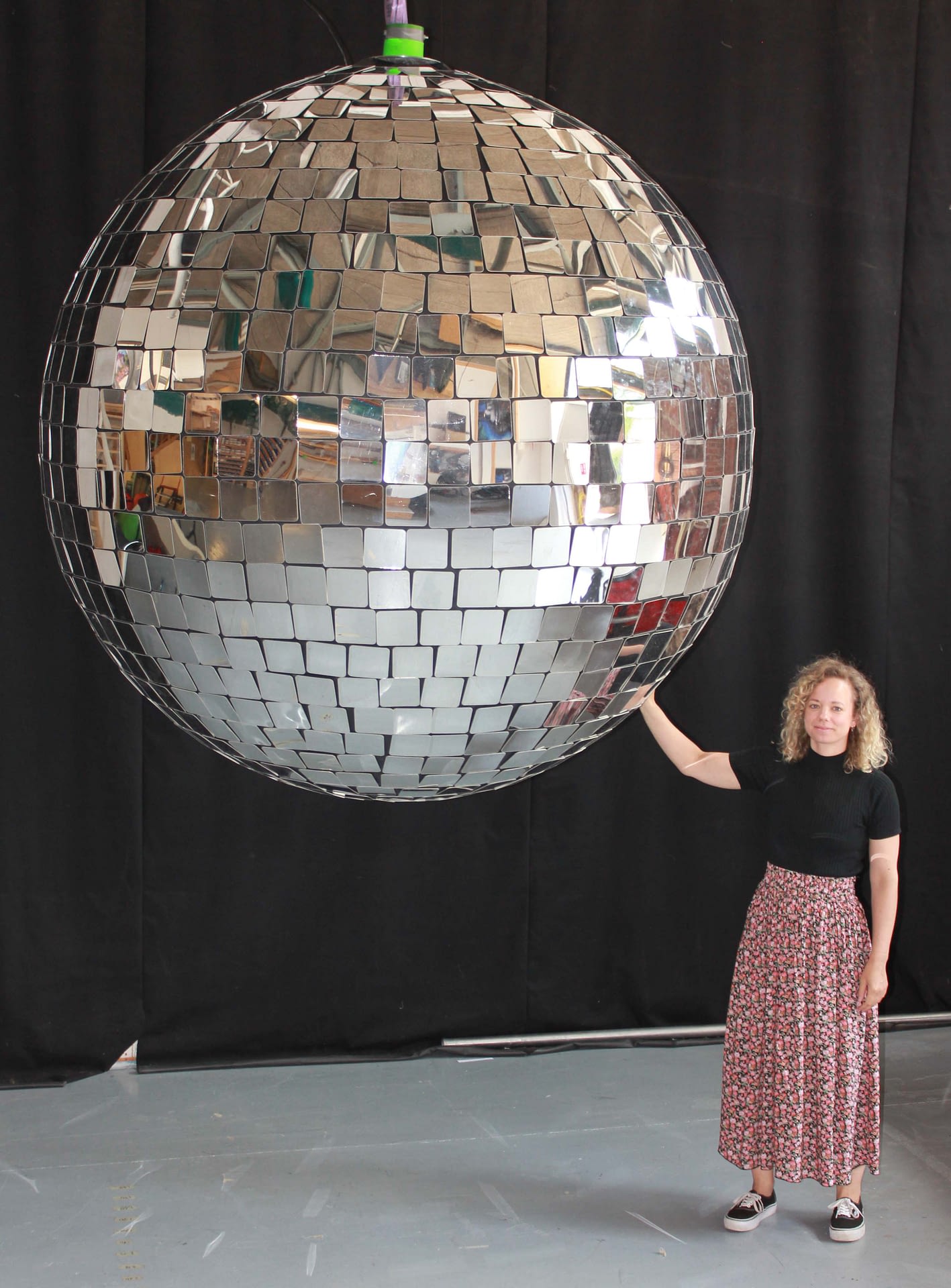 2m Inflatable Mirror Ball Airworks, Giant Mirror Ball Hire