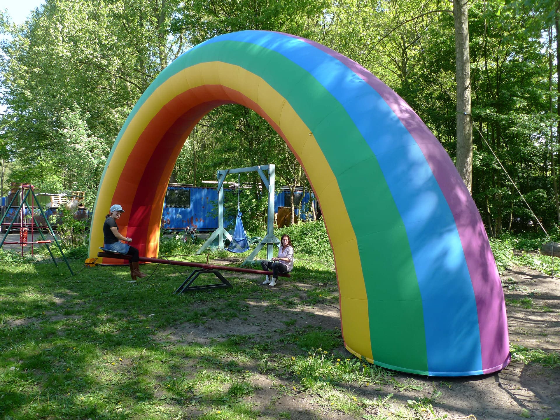 12m rainbow inflatable