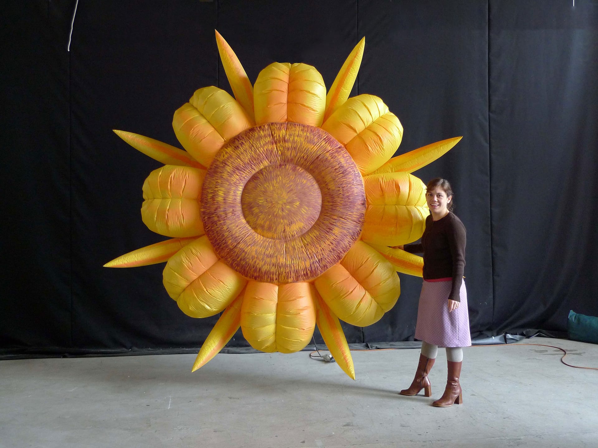 2.5m hand painted inflatable sunflower