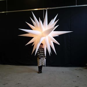 2.8m white christmas star backlit