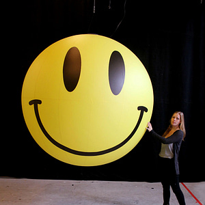 2m inflatable Smiley Face ball