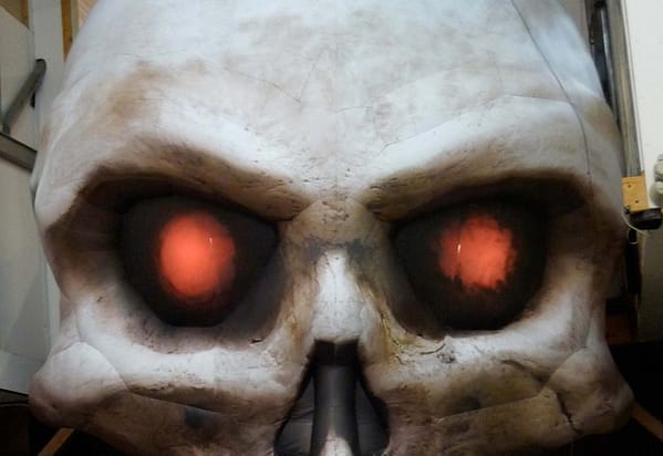 4.5m skull interior lit eyes Airworks Rentals